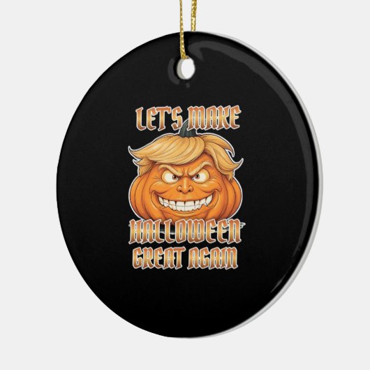 Trumpkin: Laten we Halloween weer een klassieker m Keramisch Ornament (Links)