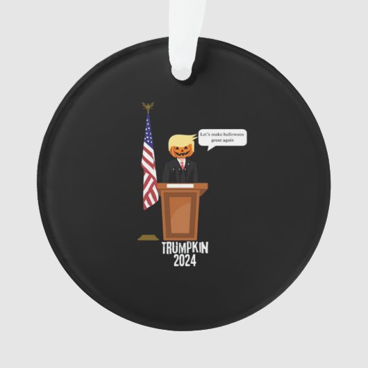 Trumpkin: Laten we Halloween weer een klassieker m Ornament (voorkant)