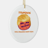 Trumpkin, maak Halloween keer op keer geweldig Keramisch Ornament (Rechts)