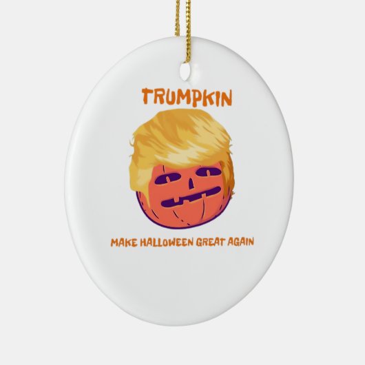 Trumpkin, maak Halloween keer op keer geweldig Keramisch Ornament (Rechts)
