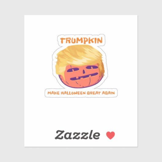 Trumpkin, maak Halloween keer op keer geweldig Sticker (Vel)