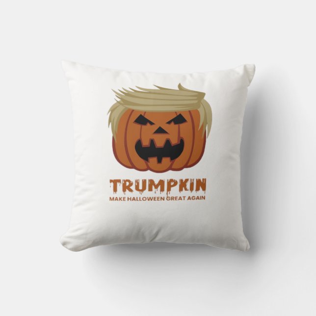Trumpkin – Maak Halloween weer geweldig grappige p Kussen (Voorkant)