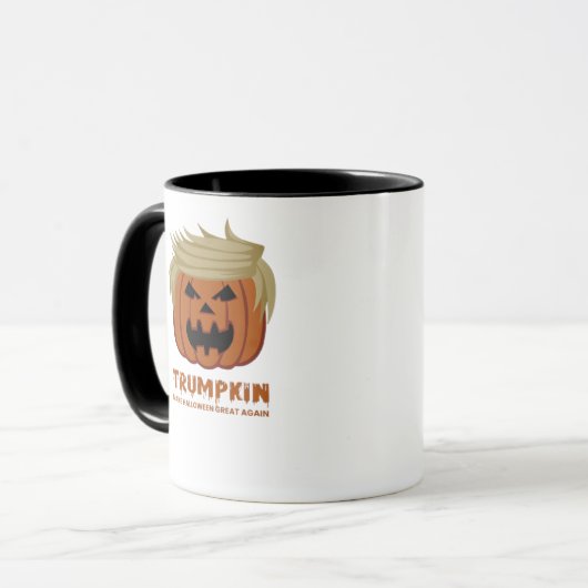 Trumpkin – Maak Halloween weer geweldig grappige p Mok (Voorkant links)
