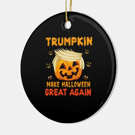 Trumpkin - Maak Halloween weer geweldig klassiek Keramisch Ornament (Links)