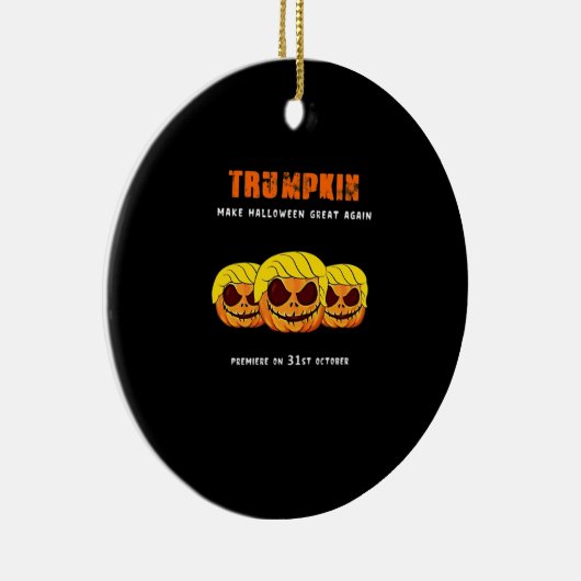 Trumpkin - Maak Halloween weer geweldig klassiek Keramisch Ornament (Rechts)