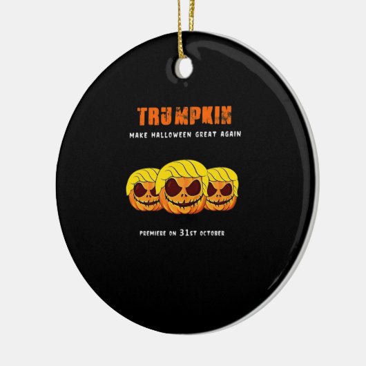 Trumpkin - Maak Halloween weer geweldig klassiek Keramisch Ornament (Links)
