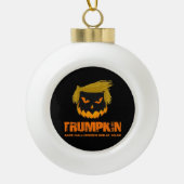 Trumpkin, maak Halloween weer geweldig klassiek Keramische Bal Ornament (Voorkant)