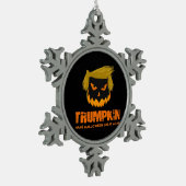 Trumpkin, maak Halloween weer geweldig klassiek Tin Sneeuwvlok Ornament (Links)