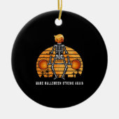 Trumpkin maakt Halloween opnieuw fitnessruimte gra Keramisch Ornament (Voorkant)