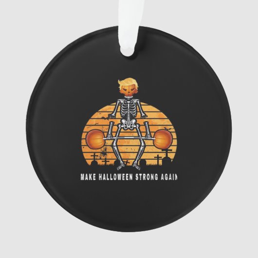 Trumpkin maakt Halloween opnieuw fitnessruimte gra Ornament (voorkant)