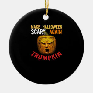 Trumpkin maakt Halloween weer angstaanjagend - Fun Keramisch Ornament