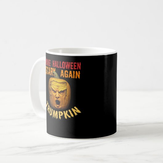 Trumpkin maakt Halloween weer angstaanjagend - Fun Koffiemok (Voorkant links)