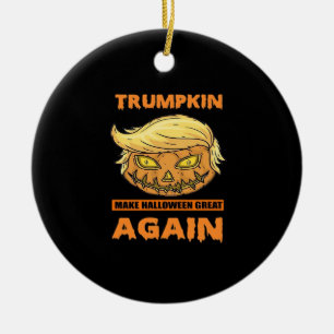 Trumpkin maakt Halloween weer een grappige klassie Keramisch Ornament