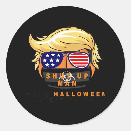 Trumpkin maakt Halloween weer geweldig cadeau Clas Ronde Sticker (Voorkant)