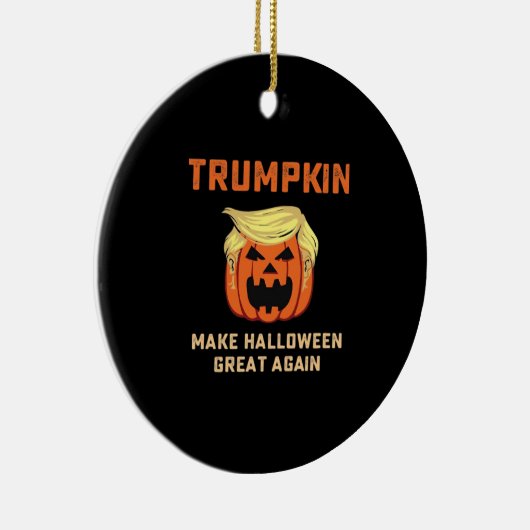 Trumpkin maakt Halloween weer geweldig - Classic P Keramisch Ornament (Rechts)