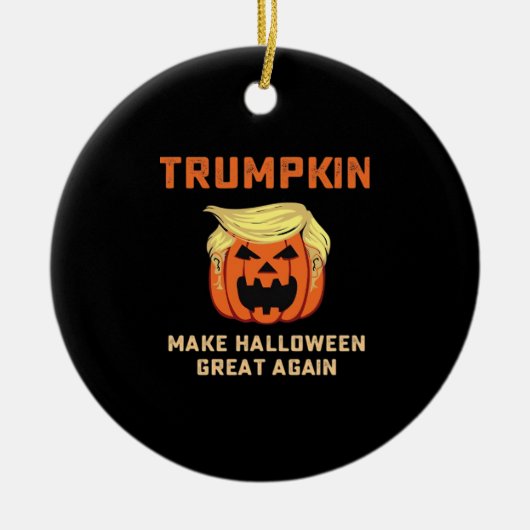 Trumpkin maakt Halloween weer geweldig - Classic P Keramisch Ornament (Voorkant)