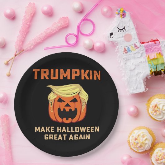 Trumpkin maakt Halloween weer geweldig - Classic P Papieren Bordje (Feest)