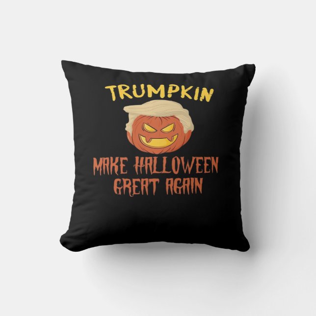 Trumpkin maakt Halloween weer geweldig - grappig k Kussen (Voorkant)