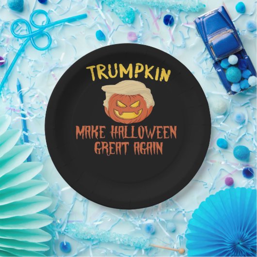 Trumpkin maakt Halloween weer geweldig - grappig k Papieren Bordje (Feest)