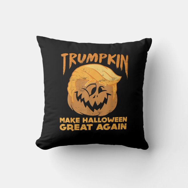 Trumpkin maakt Halloween weer geweldig grappig pol Kussen (Voorkant)