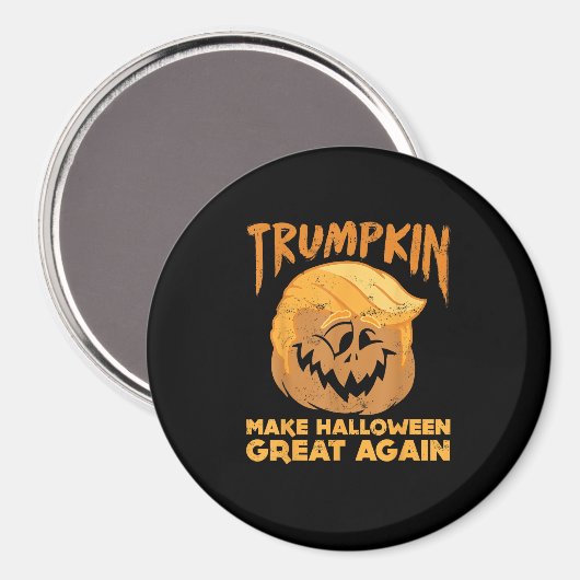 Trumpkin maakt Halloween weer geweldig grappig pol Magneet (Voorkant / Achterkant)