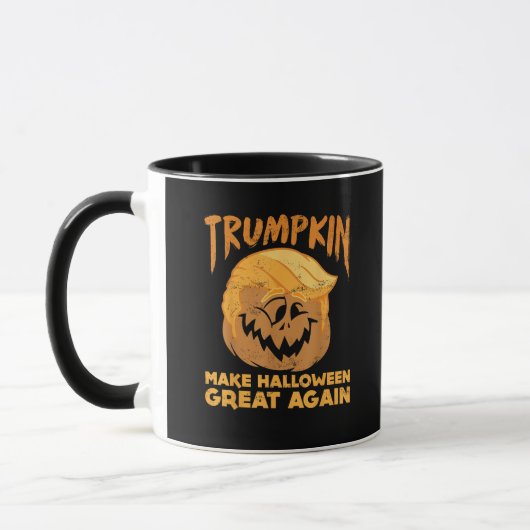 Trumpkin maakt Halloween weer geweldig grappig pol Mok (Links)