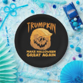 Trumpkin maakt Halloween weer geweldig grappig pol Papieren Bordje (Feest)