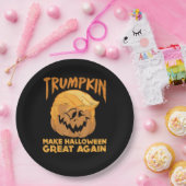 Trumpkin maakt Halloween weer geweldig grappig pol Papieren Bordje (Feest)