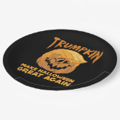 Trumpkin maakt Halloween weer geweldig grappig pol Papieren Bordje (Gekanteld)