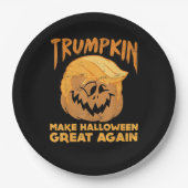 Trumpkin maakt Halloween weer geweldig grappig pol Papieren Bordje (Voorkant)
