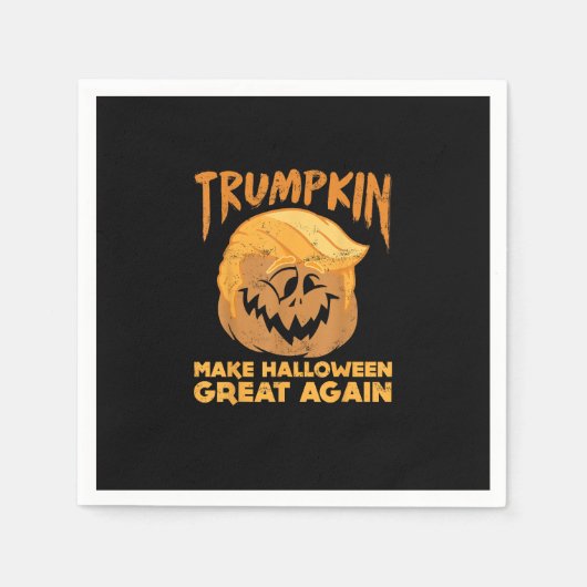 Trumpkin maakt Halloween weer geweldig grappig pol Servet (Voorkant)