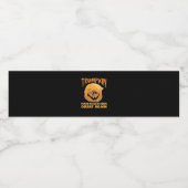 Trumpkin maakt Halloween weer geweldig grappig pol Waterfles Etiket (Enkel label)