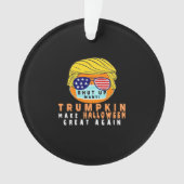 Trumpkin maakt Halloween weer geweldig grappige Qu Ornament (voorkant)