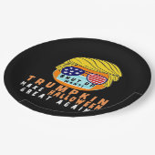 Trumpkin maakt Halloween weer geweldig grappige Qu Papieren Bordje (Gekanteld)