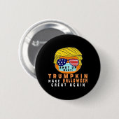 Trumpkin maakt Halloween weer geweldig grappige Qu Ronde Button 5,7 Cm (Voorkant /achterkant)