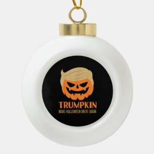 Trumpkin maakt Halloween weer geweldig grappige sa Keramische Bal Ornament