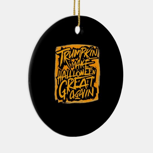 Trumpkin maakt Halloween weer geweldig - Herfstlui Keramisch Ornament (Rechts)