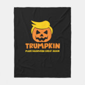 Trumpkin maakt Halloween weer geweldig Jack O Lant Fleece Deken (Voorkant)