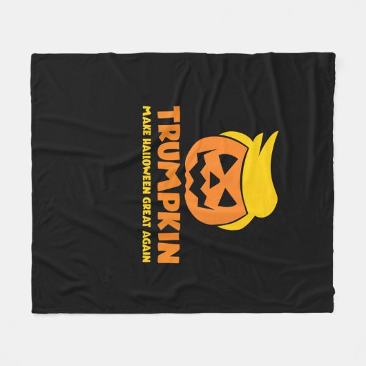 Trumpkin maakt Halloween weer geweldig Jack O Lant Fleece Deken (Voorkant (Horizontaal))