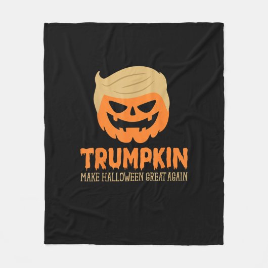 Trumpkin maakt Halloween weer geweldig Jack O Lant Fleece Deken (Voorkant)