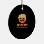 Trumpkin maakt Halloween weer geweldig Jack O Lant Keramisch Ornament (Rechts)