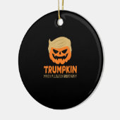 Trumpkin maakt Halloween weer geweldig Jack O Lant Keramisch Ornament (Links)