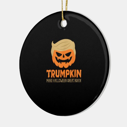 Trumpkin maakt Halloween weer geweldig Jack O Lant Keramisch Ornament (Links)