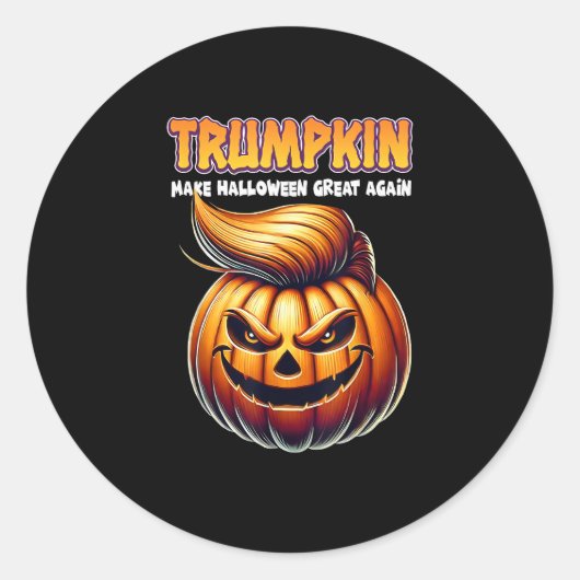 Trumpkin maakt Halloween weer geweldig Jack O Lant Ronde Sticker (Voorkant)