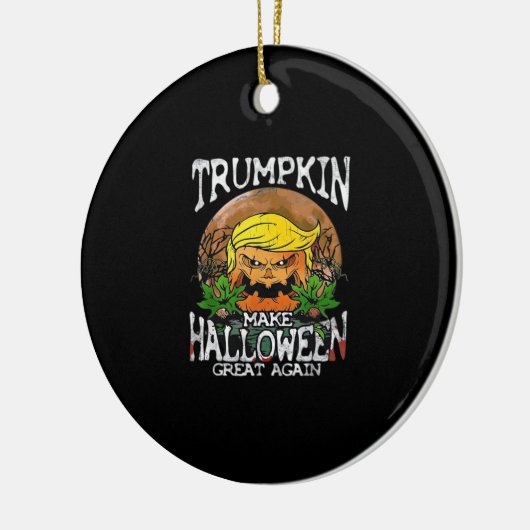 Trumpkin maakt Halloween weer geweldig Keramisch Ornament (Links)