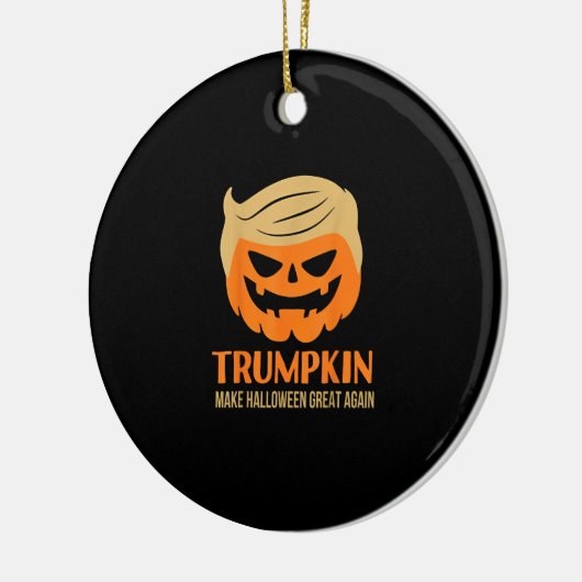 Trumpkin maakt Halloween weer geweldig Keramisch Ornament (Links)