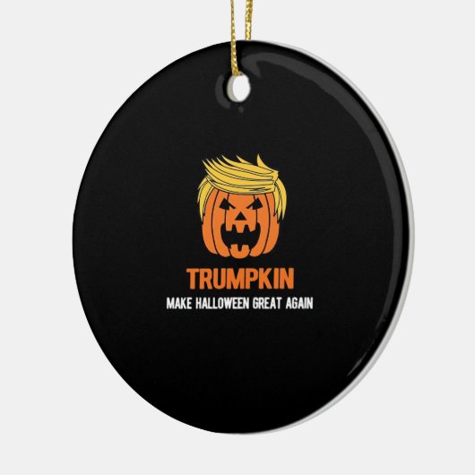 Trumpkin maakt Halloween weer geweldig Keramisch Ornament (Links)