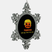 Trumpkin maakt Halloween weer geweldig Korte Grapp Tin Sneeuwvlok Ornament (Links)