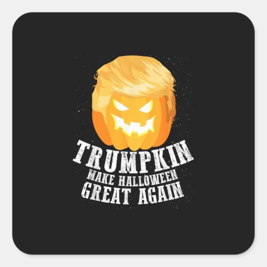 Trumpkin maakt Halloween weer geweldig kostuum - g Vierkante Sticker (Voorkant)