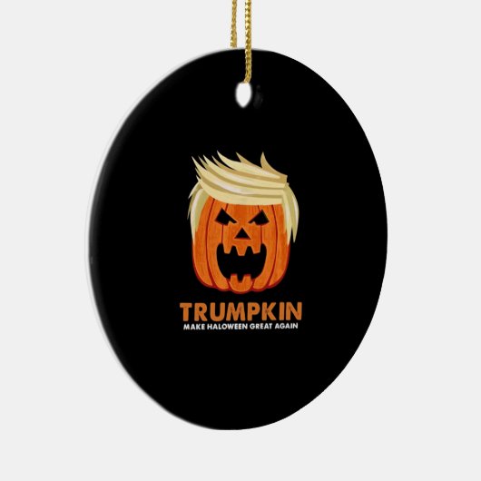 Trumpkin maakt Halloween weer geweldig - Limi Keramisch Ornament (Rechts)